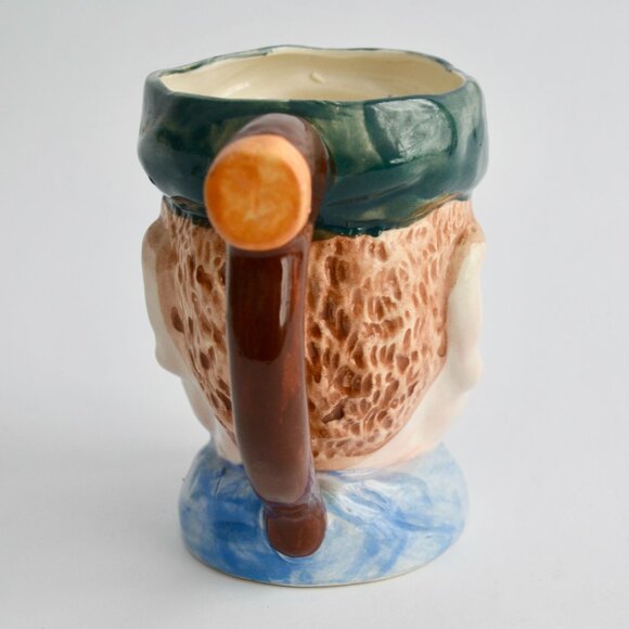 Vintage Japan Pirate Head Mug Face Stein Winking Eye Patch Ceramic 1950s - Picture 3 of 7